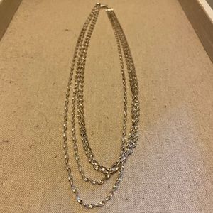 Sterling Silver Layer Rope Necklace
